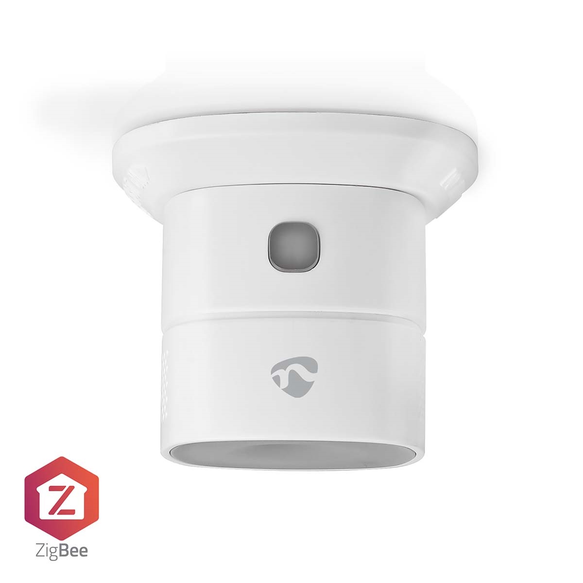 Detector monoxid de carbon Nedis, Zigbee 3.0, EN50291, Android/IOS, 85dB, alb