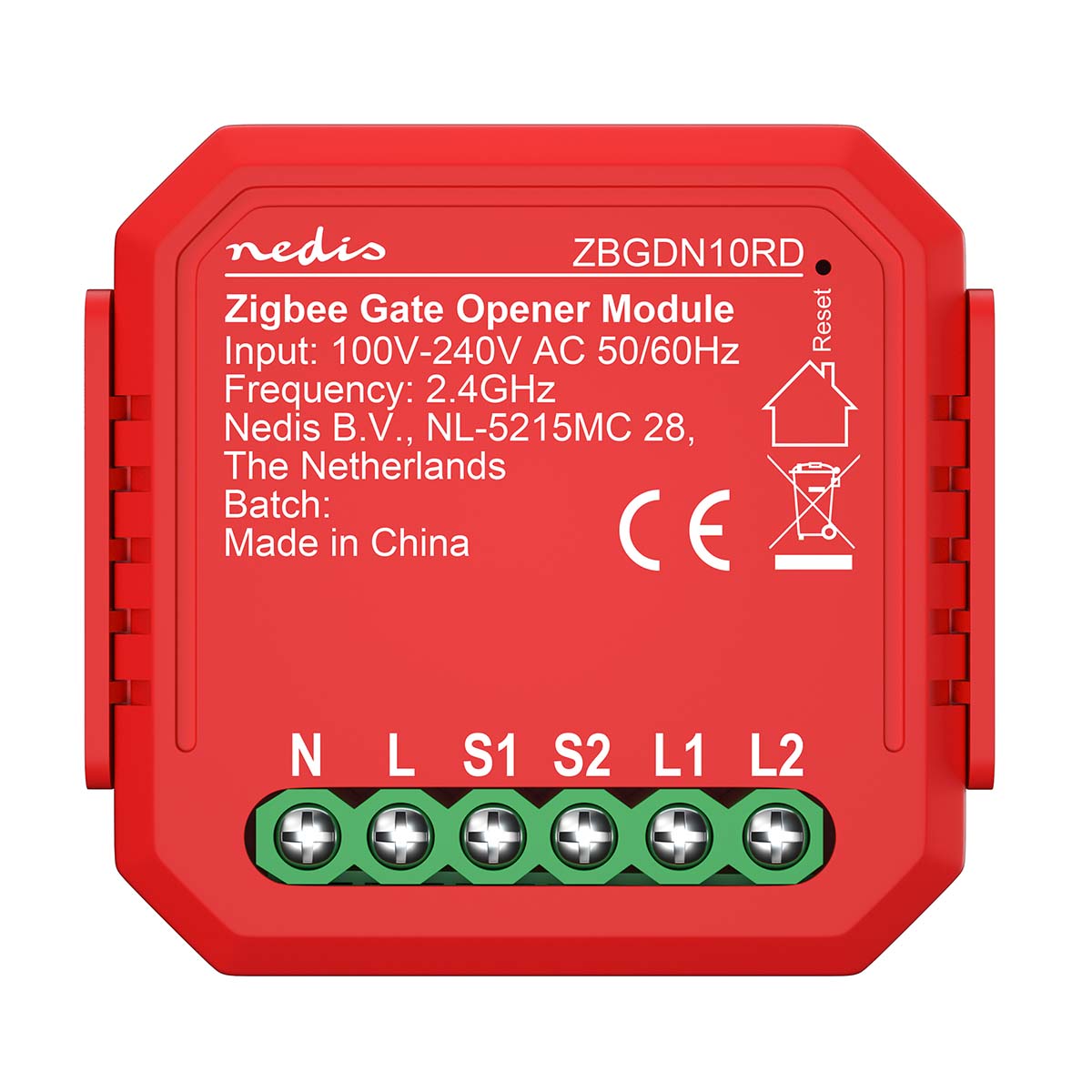Releu Smart pentru automatizare ușă garaj Nedis, 5A, Zigbee 3.0